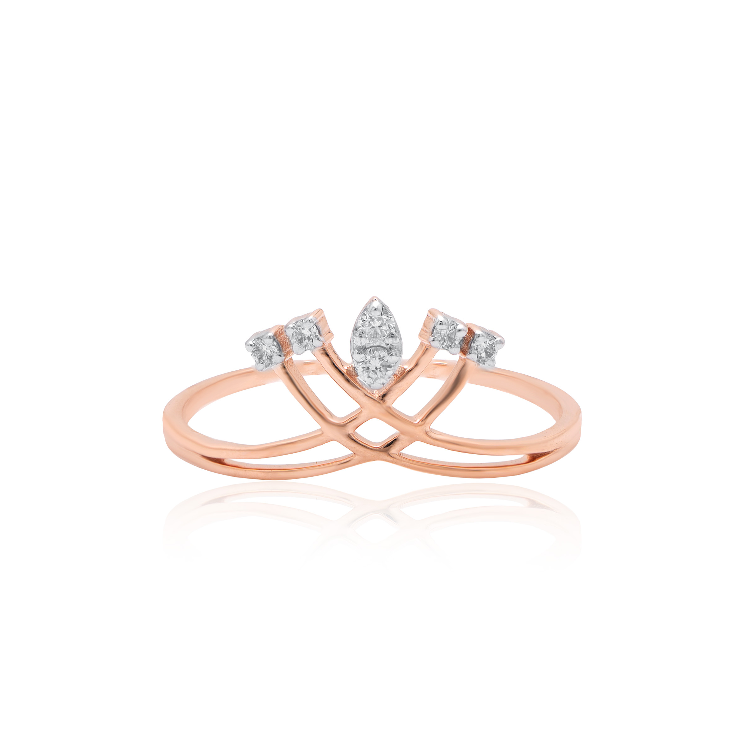 Everyday Wear Gold and Diamond Ring
