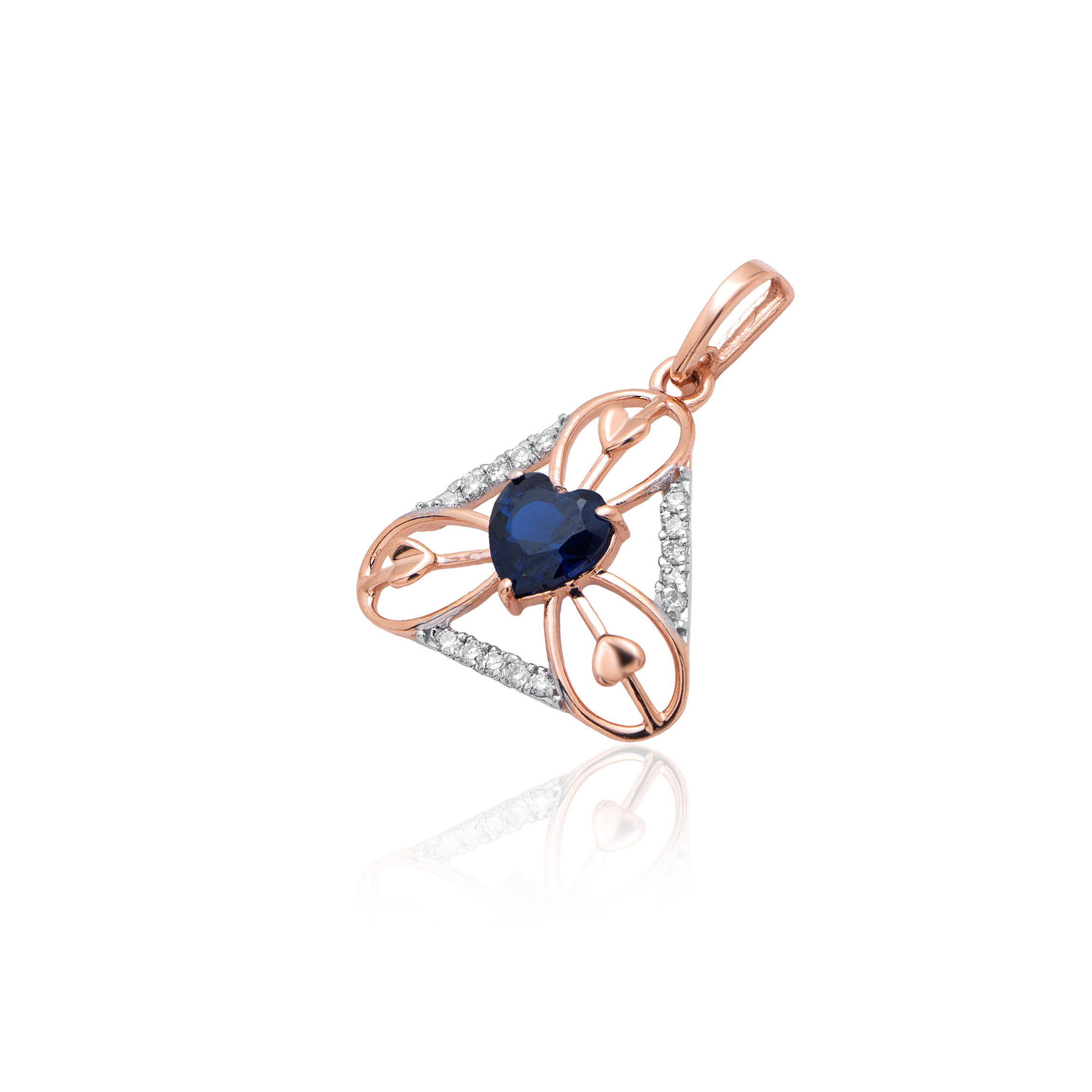 Minimalist Gold and Diamond Pendant