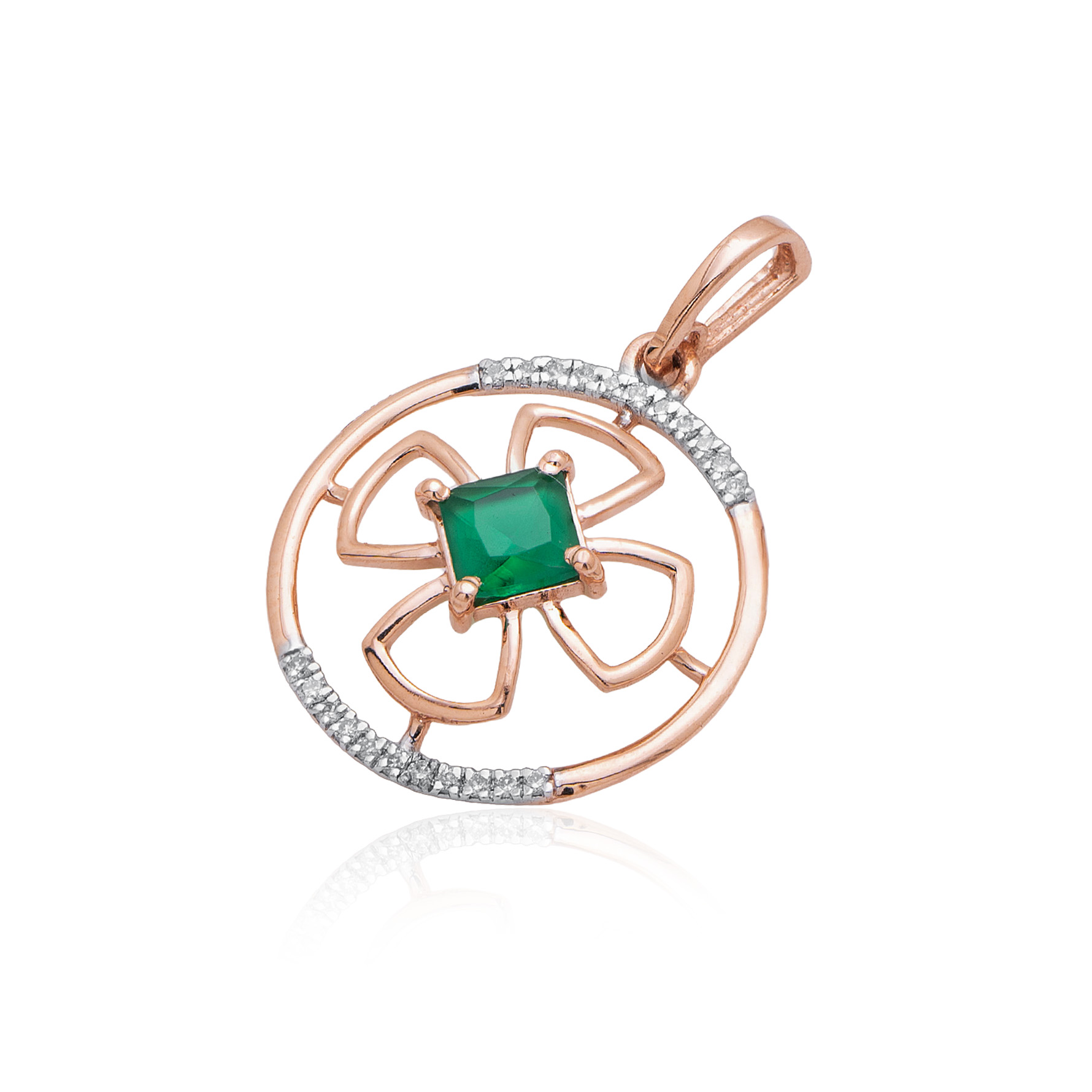 Minimalist Gold and Diamond Pendant