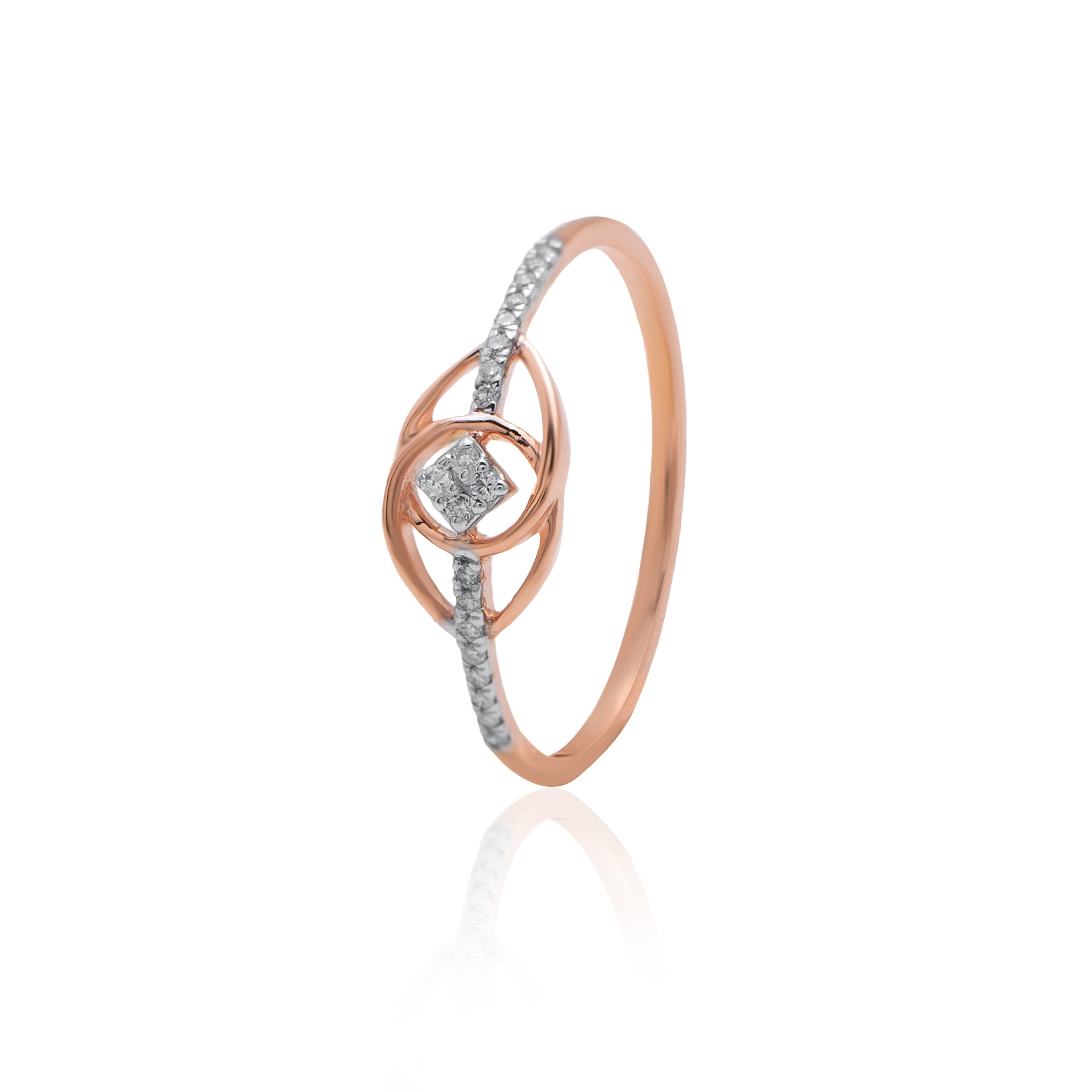 Everyday Wear Gold and Diamond Ring - Image 3