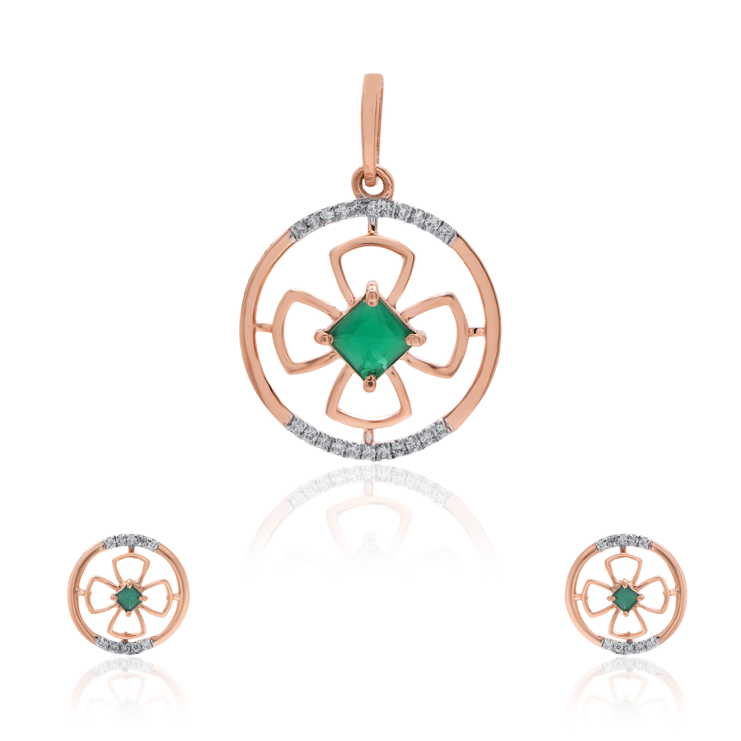 Minimalist Gold and Diamond Pendant - Image 3