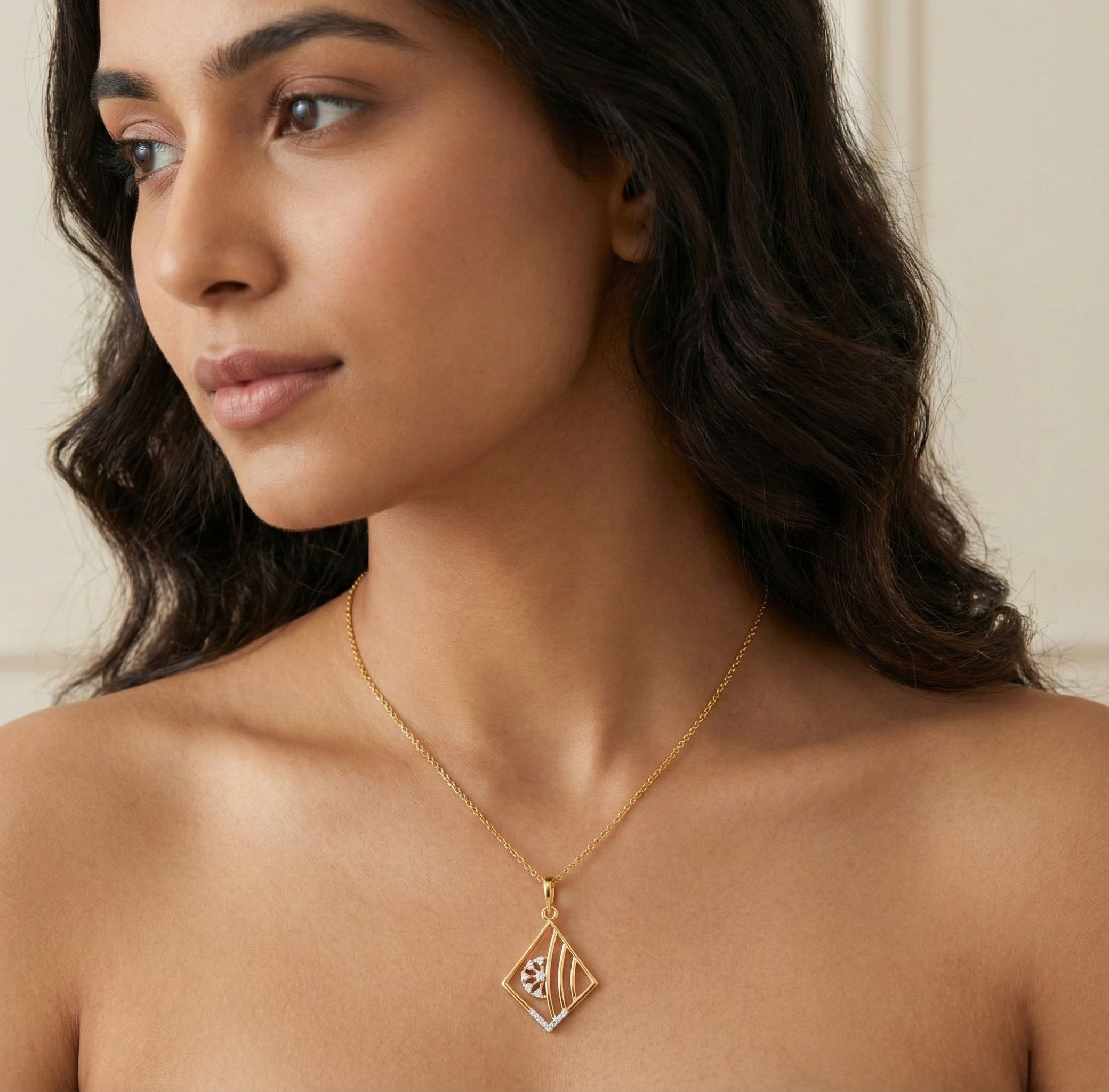 Everyday Wear Gold and Diamond Ring - Image 2