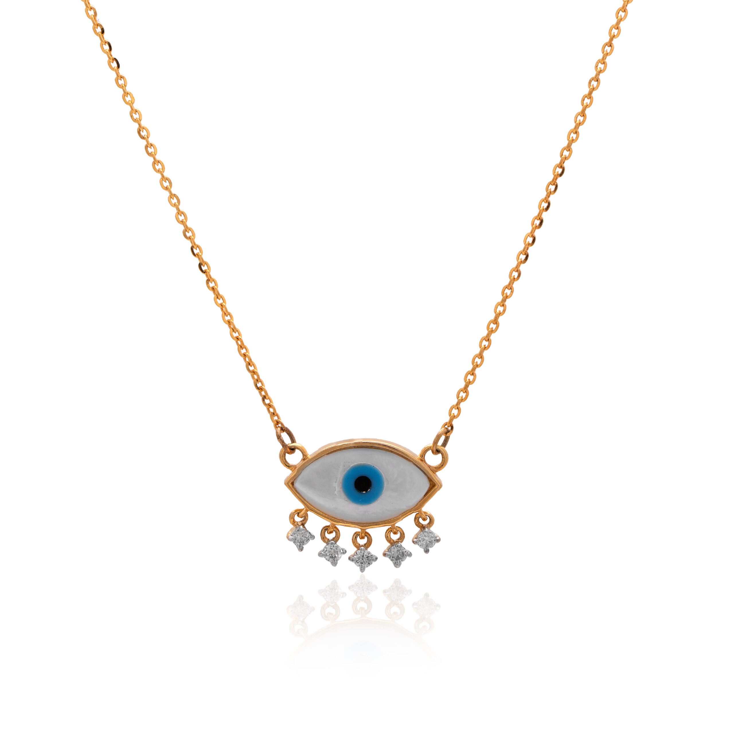 Minimalist Gold and Diamond Pendant - Image 2