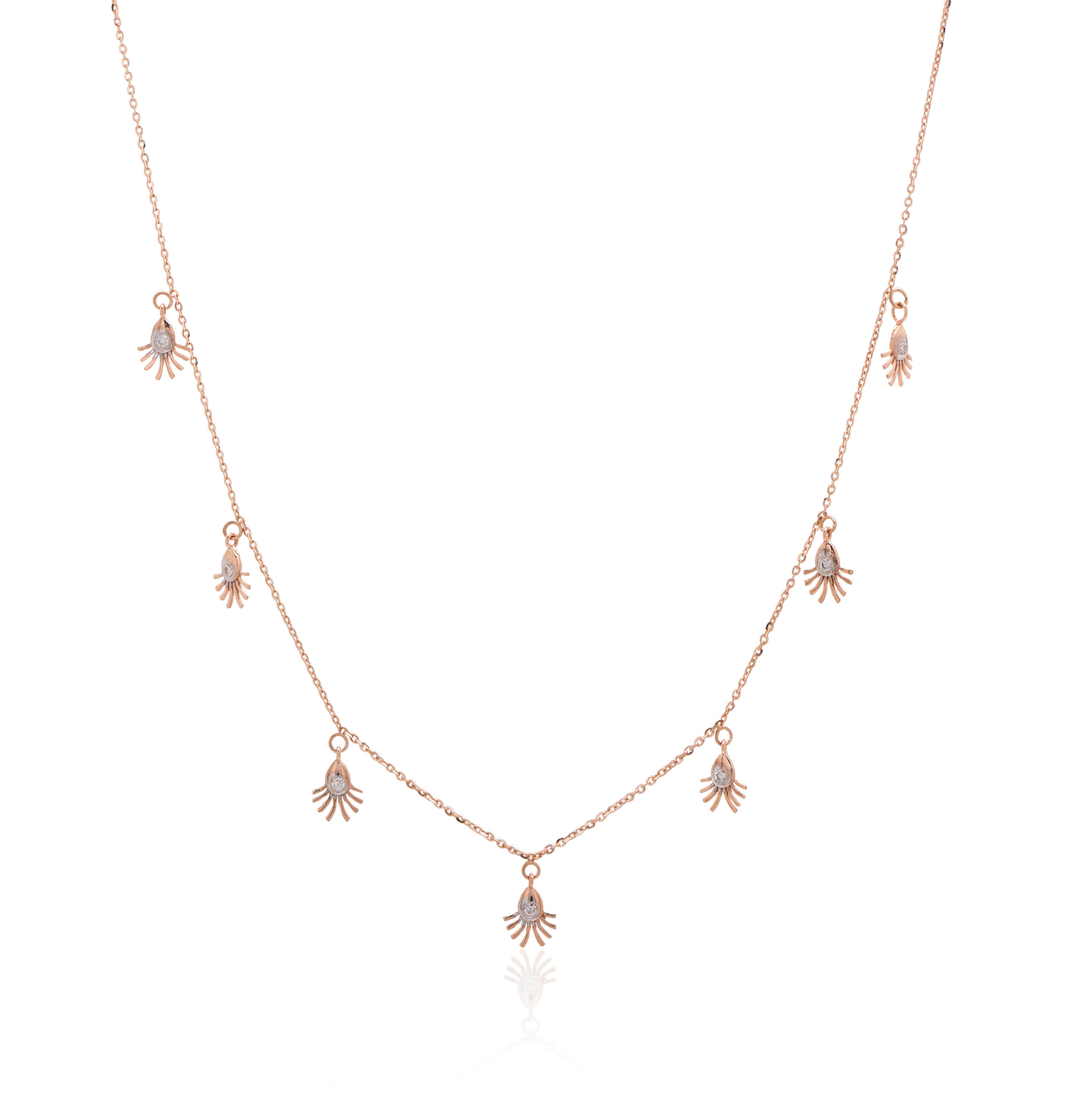 Sleek Everyday Gold and Diamond Pendant