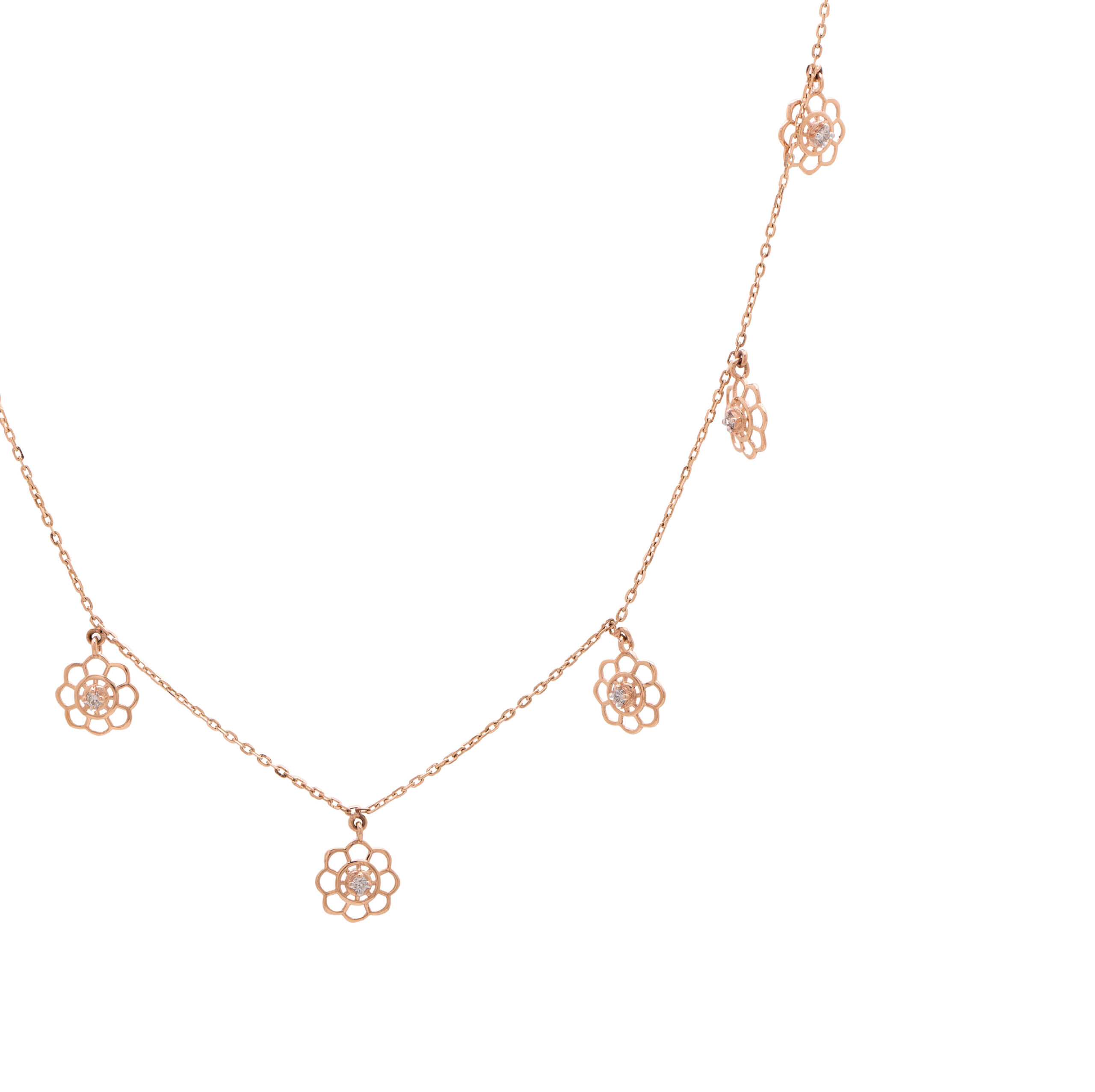 Sleek Everyday Gold and Diamond Pendant - Image 2