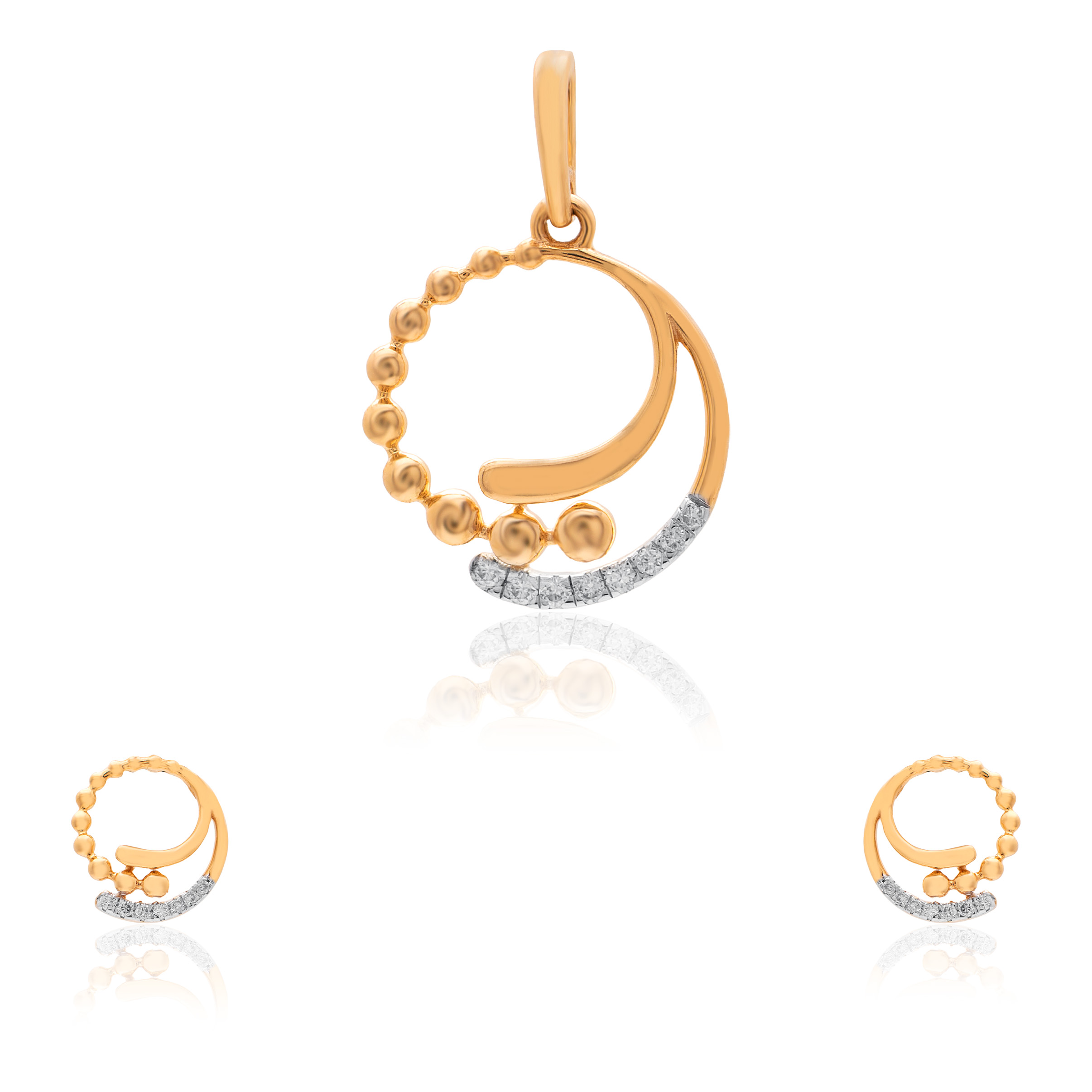 Sleek Everyday Gold and Diamond Ring - Image 2