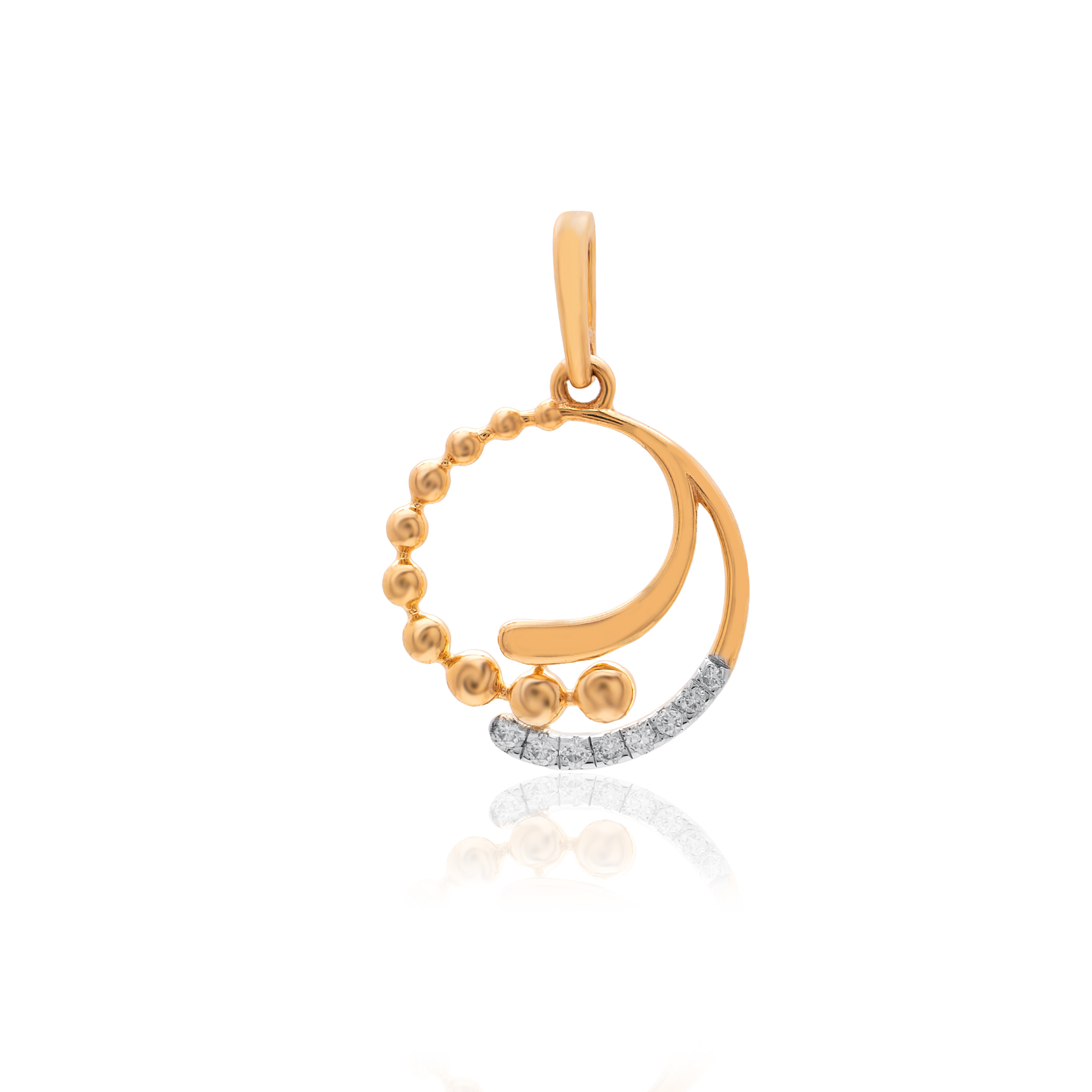 Sleek Everyday Gold and Diamond Ring - Image 3